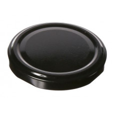Metalinis dangtelis 66 mm stiklainiui, juodas