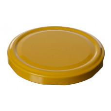 Metal lug cap 82 mm, for glass jars, yellow