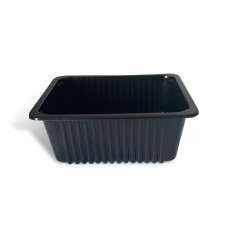 Sealable tray 190 x 144 x 80mm black PP