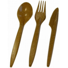 Cutlery set- napkin + knife + fork, reusable