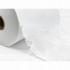 Honeycomb packaging paper in roll 395mm x 250m; 90g/m2 White
