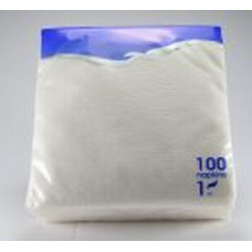 Tissues 25x25 cm/100pcs per pack, 1-layer paper, white