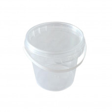 Bucket 155ml 67mm with lid, transparent, PP