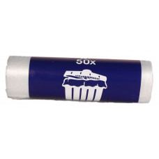 Šiukšlių maišai 60L, 630x740mm, skaidrūs HDPE