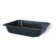 Посуда для микроволновых печей 187*137*36mm 1-частный, чёрное