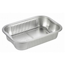 Aluminum container with handles 1020ml 220*150*45mm, rectangular, sealable