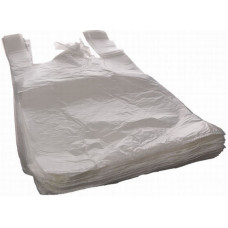 Пакет- майка  25+12x47 cm, 12my белый  HDPE