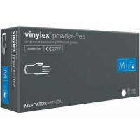 Vinyl gloves, transparent, size L