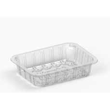 Rectangular container 187*137*50, 1000ml, transparent RPET