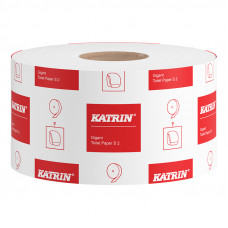 Katrin, toilet paper rolls Gigant S2, 2-layer, 12 rolls/pack, white, perforated, 9.8cm x 200m