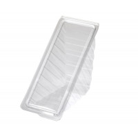 Sandwich container 168*64*85mm with lid, transparent RPET