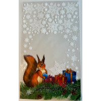 OPP maišeliai Kalėd. SNAIGĖ 200x330+30FDmm, 30mk Neto:3,93kg/1000vnt