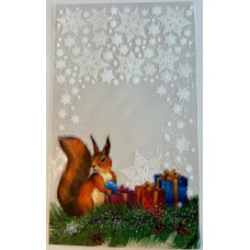 OPP maišeliai Kalėd. SNAIGĖ 200x330+30FDmm, 30mk Neto:3,93kg/1000vnt