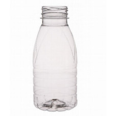 PET bottle 0.33L 38mm, transparent, rPET