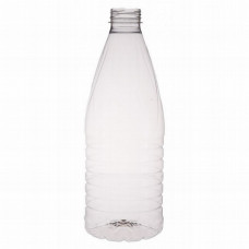 PET bottle 1.0L 38mm, transparent, rPET