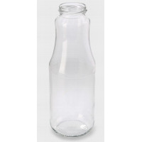 Stiklinis butelis 1L, užsukamas 53mm