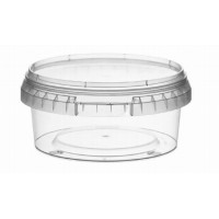 Konteiners ar klipsi 500ml un vāku 131mm,caurspīdīgs, PP