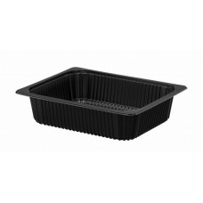 Užlydomas indelis 325 x 265 x 50mm juodas PP
