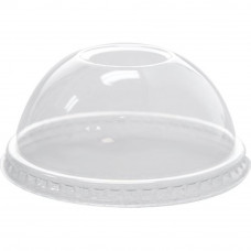 Dome lid with hole 95mm, transparent