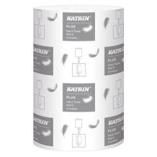 Katrin Plus, rankšluostis rulonais S2, 2 sluoksnių, 12 rulonų/pak., baltas, rulonas 20,5cm x 60m