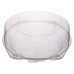 Round container 225*240*90mm hinged lid, transparent OPS