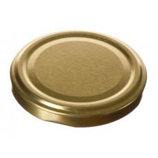 Metal lug cap 66 mm for glass jars, gold