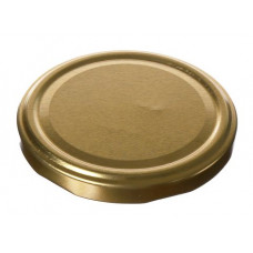 Metal lug cap 82 mm, for glass jars, gold