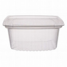 Rectangular container 750ml 150*130*70mm with lid, transparent OPS