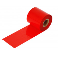 Terminė juostelė 64mm x 300m WAX OUT, raudona