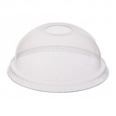 Lid for cup 95mm, dome with hole, transparent PET