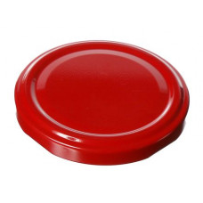 Metal lug cap 66 mm, for glass jars, red