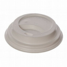 Lid for paper cup 180ml 70mm, white PS