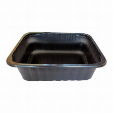 Sealable tray 312 x 245 x 93mm black PP