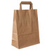 Paper bag 220x100x280mm, brown, flat handle 
