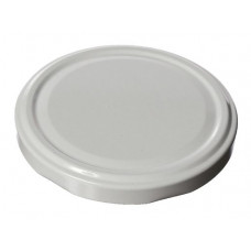 Metal lug cap 82 mm, for glass jars, white for sterilisation