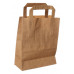Paper bag 180x80x220mm, brown, flat handle 
