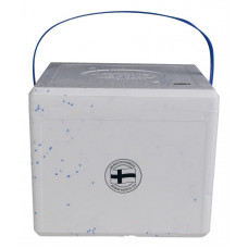 Thermo box with lid and handle, white EPS
