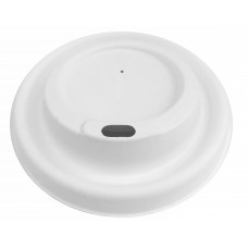ECO cukranendrių dangtelis puodeliui 90mm skersmens, baltas
