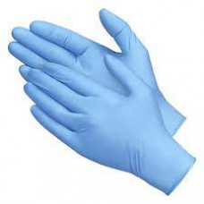 Рабочие перчатки, нитрил, без пудры, синие / размер L